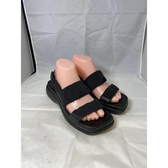 Baretraps Shoes - BareTraps Sandals Womens 8  Platform Slide Black Two Strap Sling Back